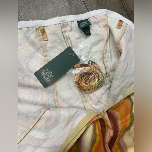 NWT Wild fable Retro Strapless Dress XL Short Mini Bodycon Corset Funky 60s 70s - Picture 10 of 14